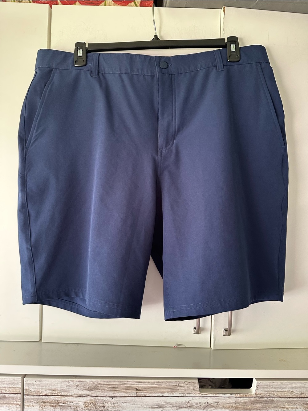 🔵 SOYBU Men’s Performance Golf Shorts Size 38 Blue Stretch Athletic Casual